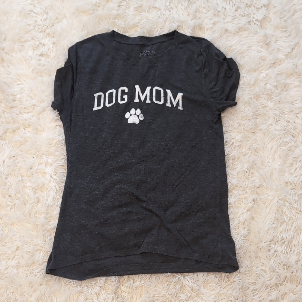 Modern Lux Black Dog Mom Tee